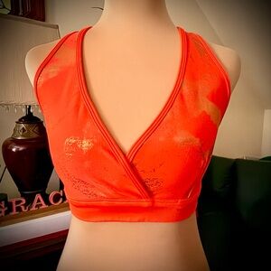 Zumba Fitness Vibrant Orange Sports Bra Marvelous/Medium